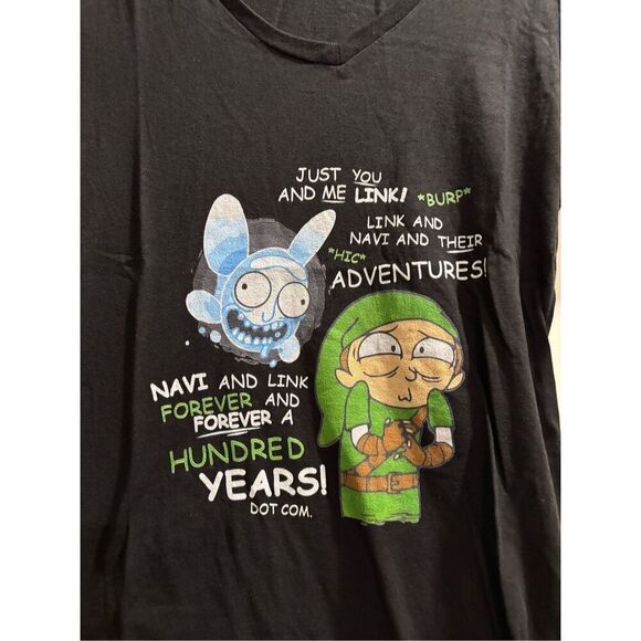 Zelda- Link and Navi Women's V-neck size X-Small - Picture 2 of 2